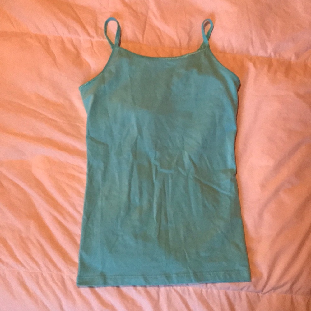 Aqua tank top Youth Girls Size 7/8